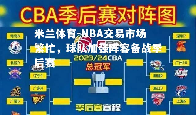 NBA交易市场繁忙，球队加强阵容备战季后赛